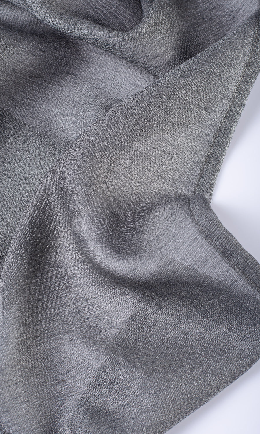 Plain Sheer Fabric Material By the Yard (Dark Grey)