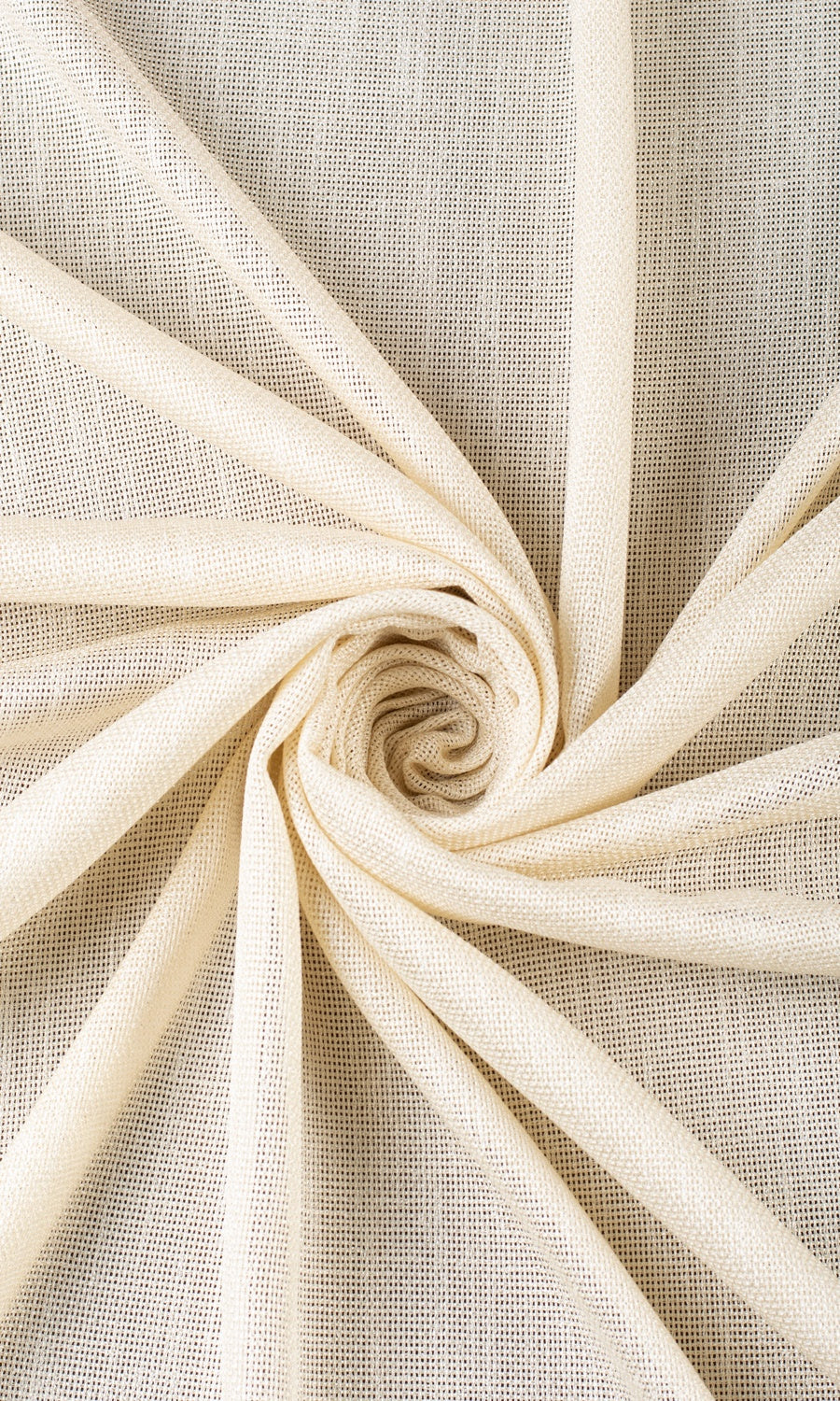 Plain Sheer Fabric Material By the Yard (Pale Beige/ Warm Ivory)