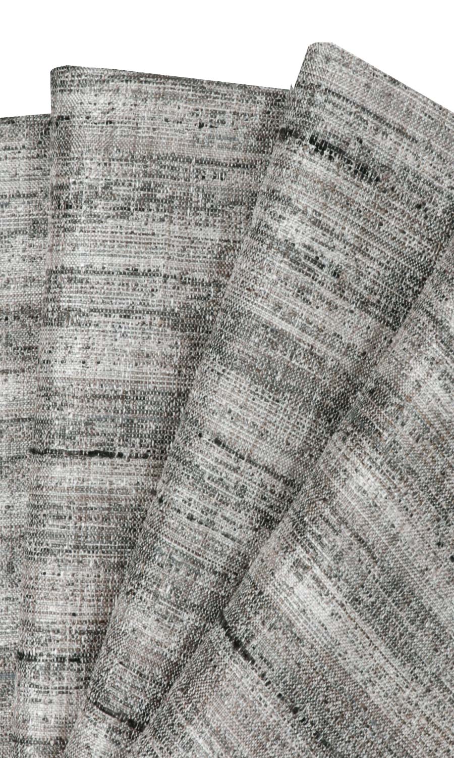 Faux Silk Textured Fabric Material By the Yard (Grey)