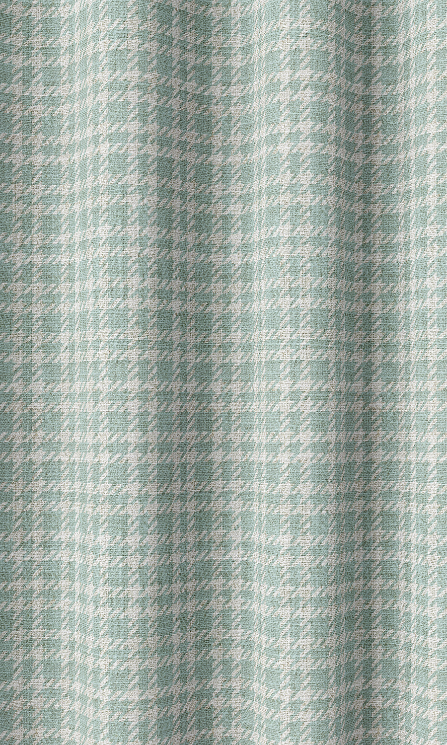 Check Patterned Home Décor Fabric By the Metre (Aqua Blue/ White)
