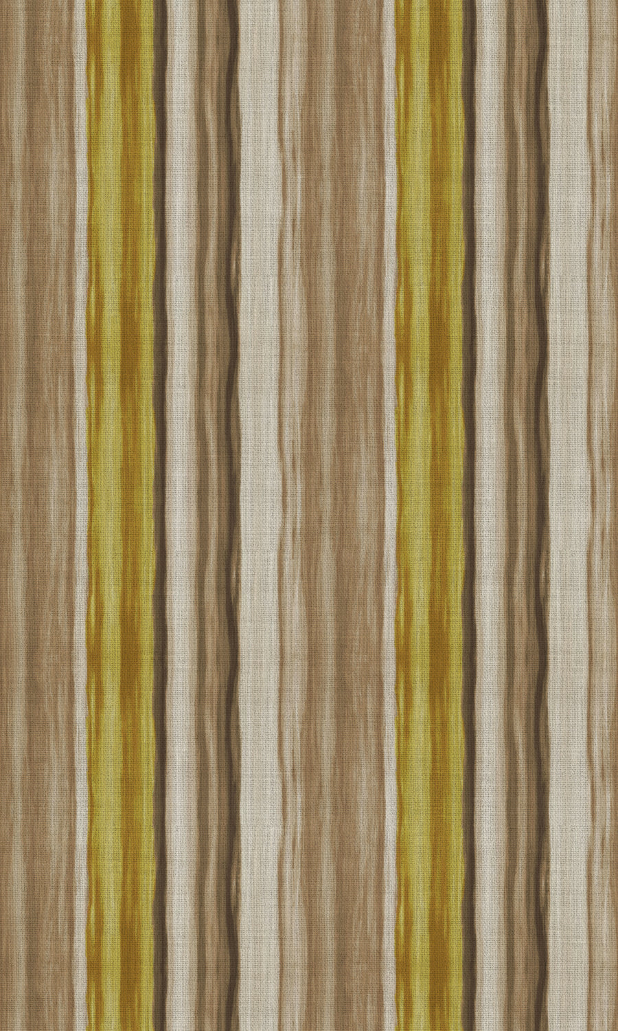 Modern Striped Fabric Material By the Metre (Yellow/ Brown)