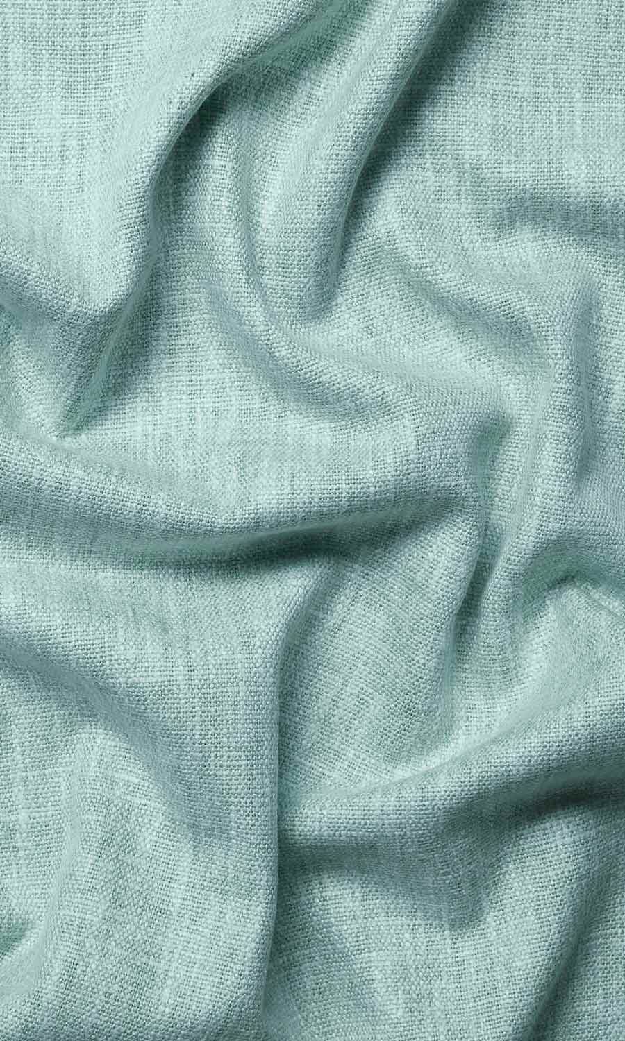 Cotton Blend Window Treatments Fabric By the Yard (Turquoise Blue)