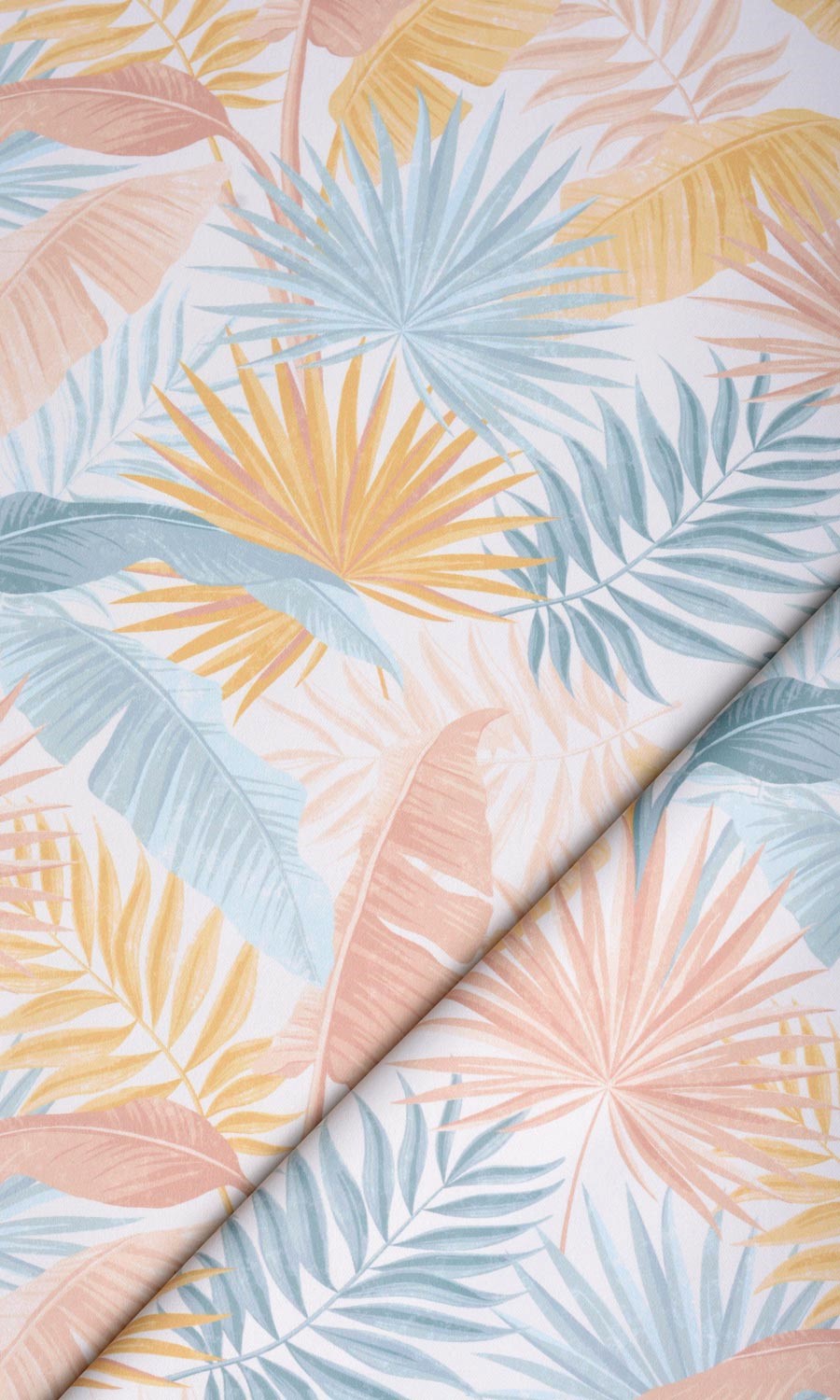 Botanical Floral Home Textile Fabric Material By the Yard (Pink/ Blue/ Yellow)