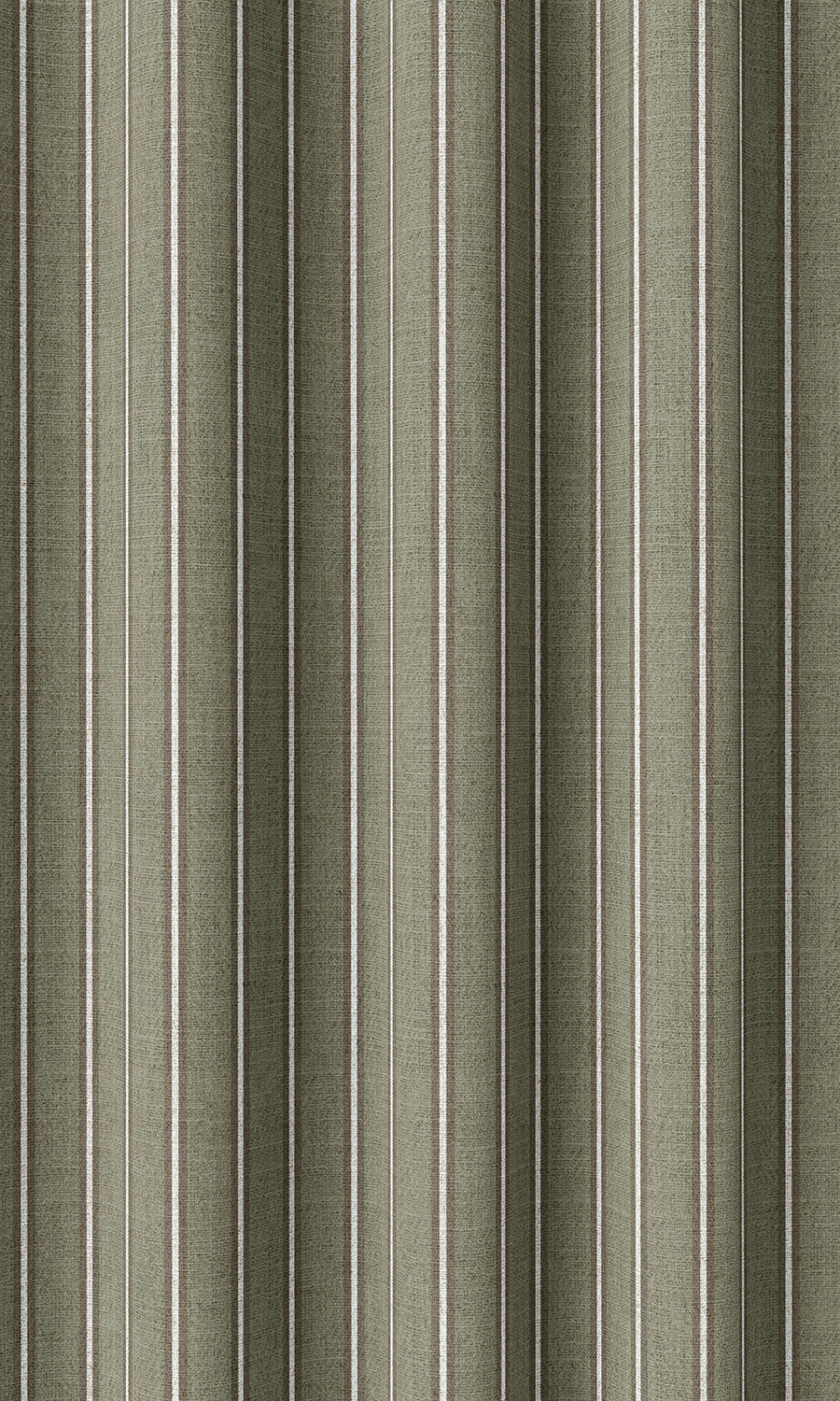 Modern Striped Print Home Décor Fabric By the Yard (Olive Green)