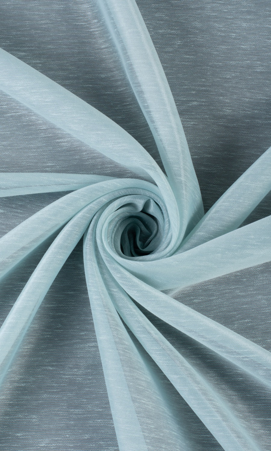 Textured Sheer/ Voile Window Treatments Fabric By the Yard (Light Blue)