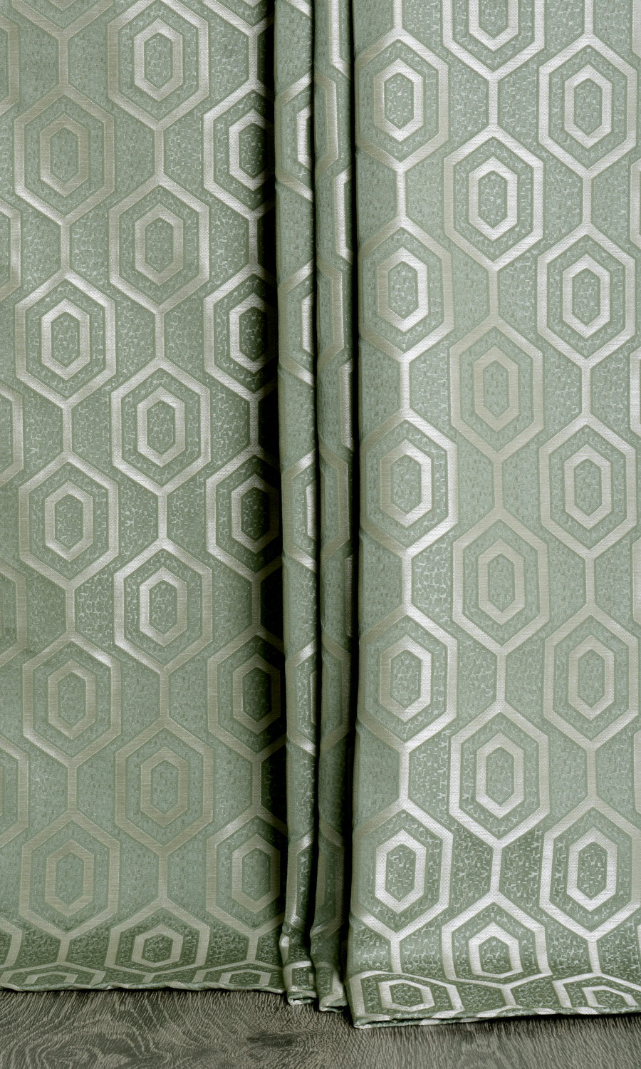 Honeycomb Patterned  Home Décor Fabric By the Yard (Sage Green)