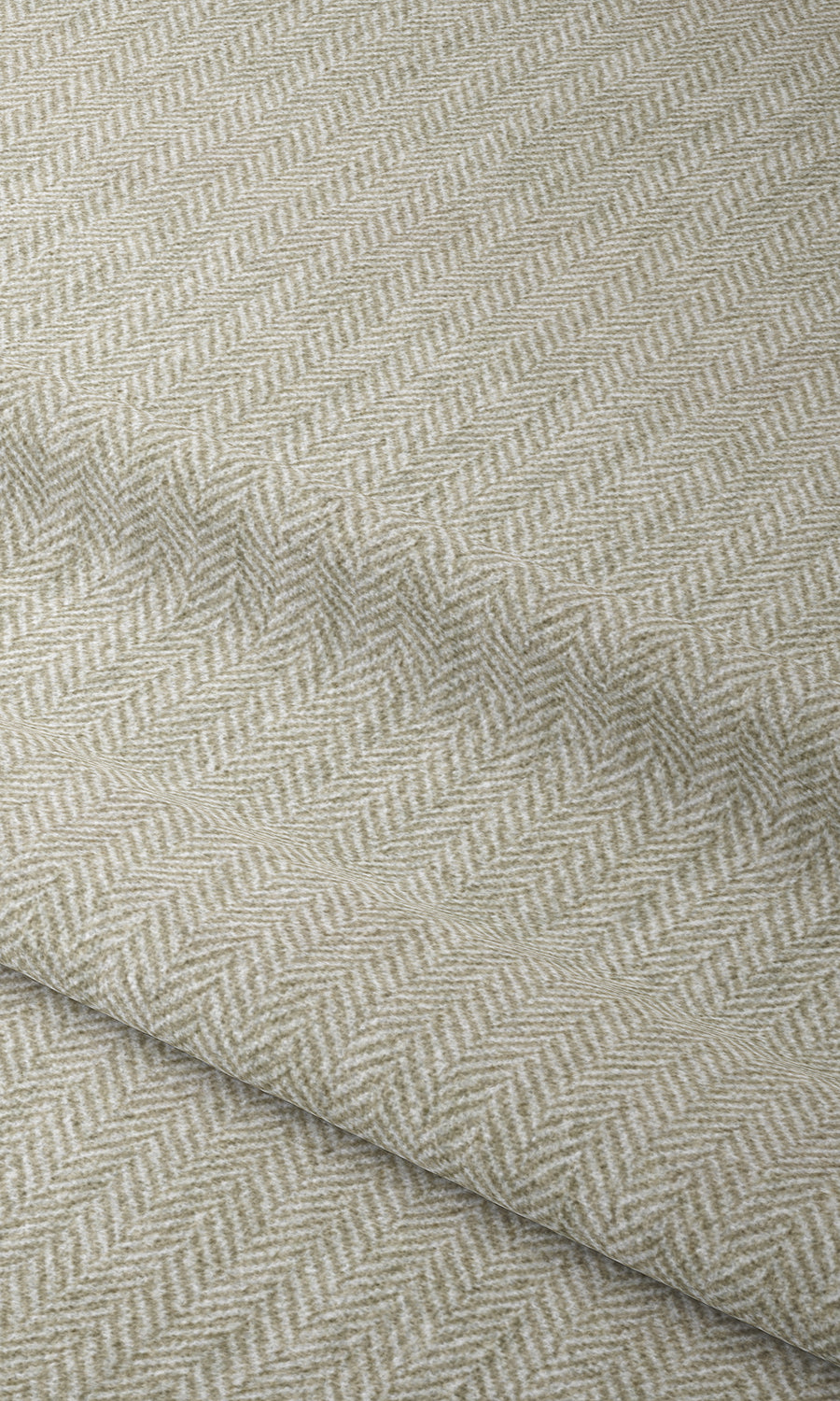 Herringbone Print Window Treatments Fabric Sample (Beige/ White)