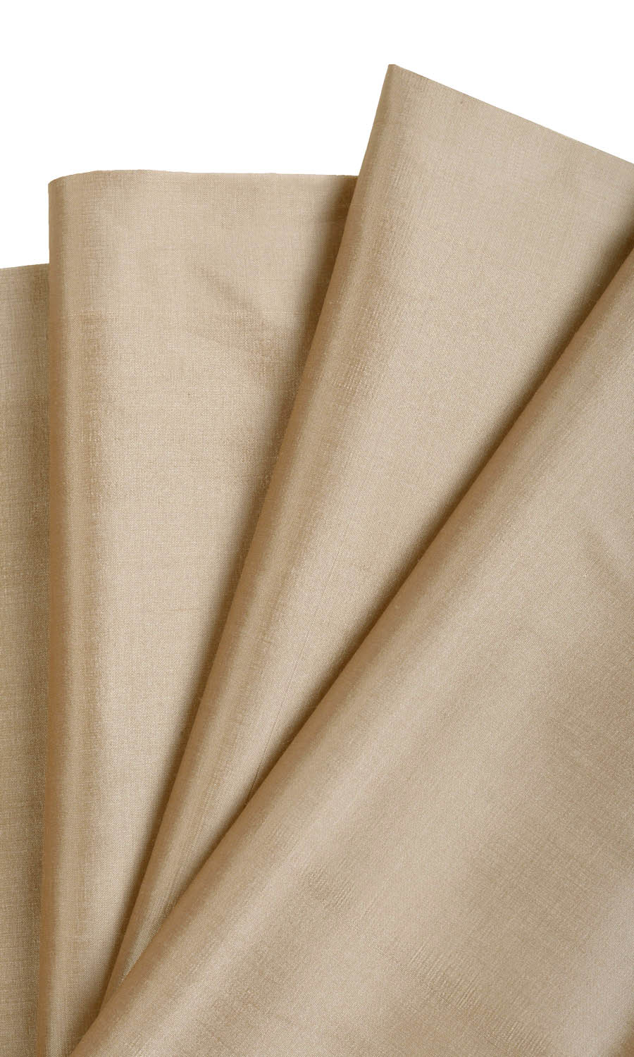 Shantung Silk Home Textile Fabric Material Sample (Peanut Brown)