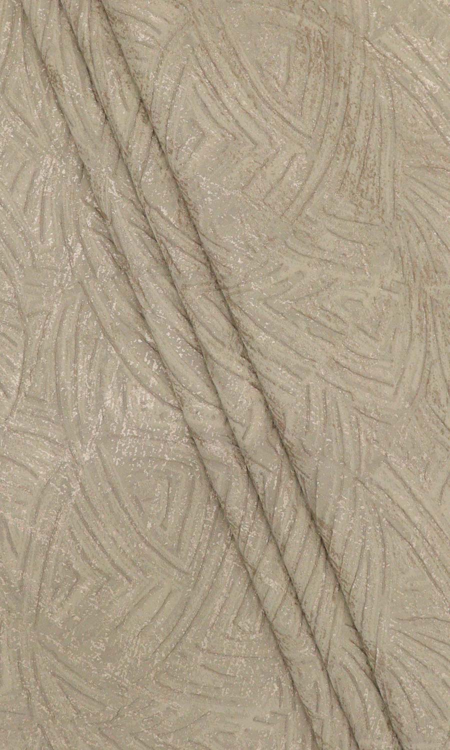 Self-Patterned Poly-Cotton Fabric Material By the Yard (Caramel Brown)