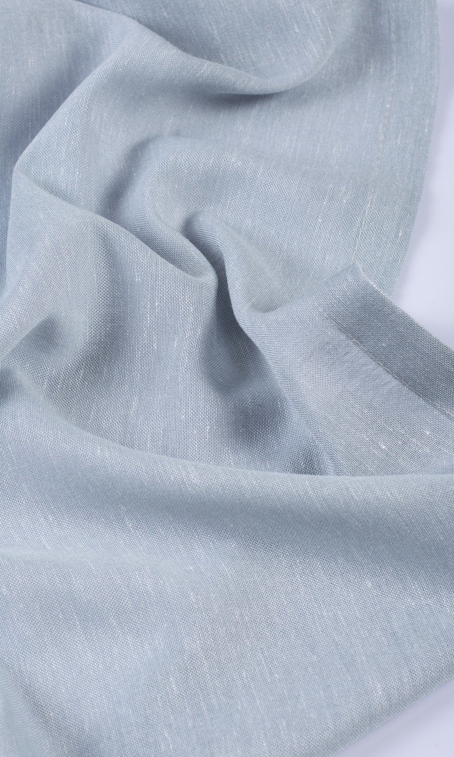 Plain Sheer Fabric Material By the Yard (Periwinkle Gray)