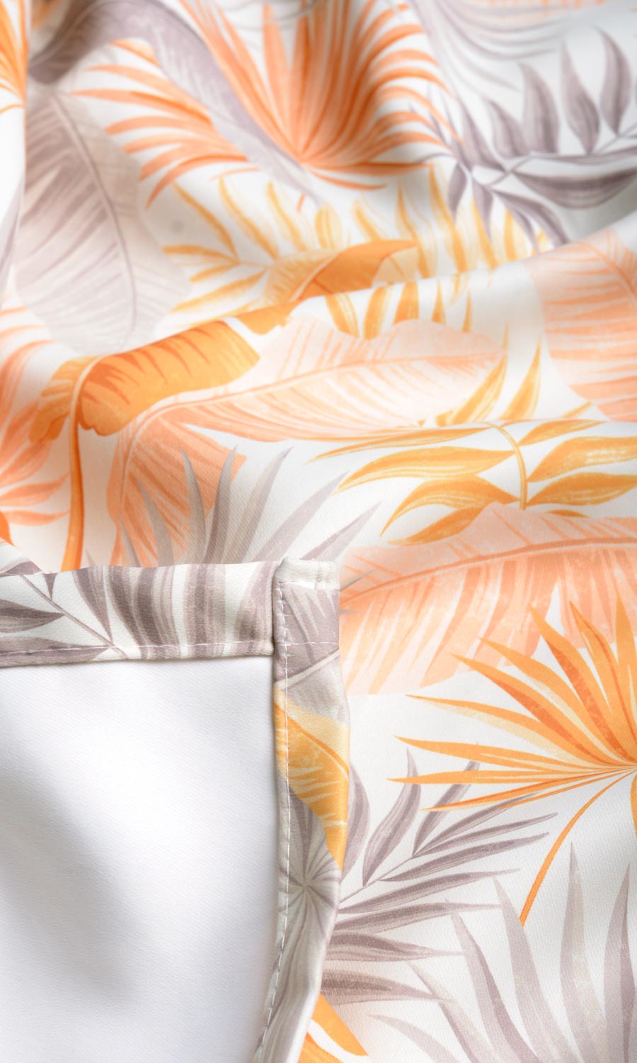 Botanical Floral Fabric By the Yard for Curtains & Drapes (Yellow/ Orange)