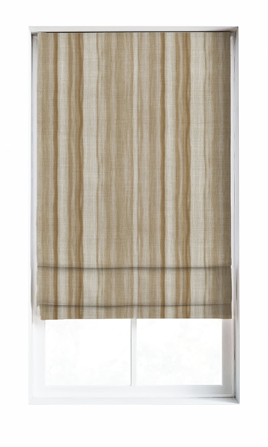 Modern Striped Home Décor Fabric Sample (Brown/ Beige)