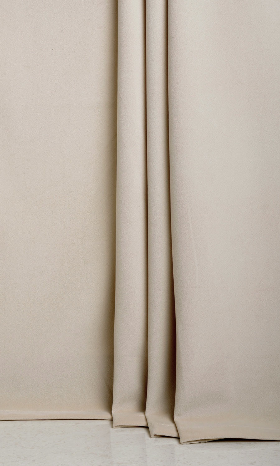 Velvet Home Textile Fabric Material By the Yard (Pale Beige)