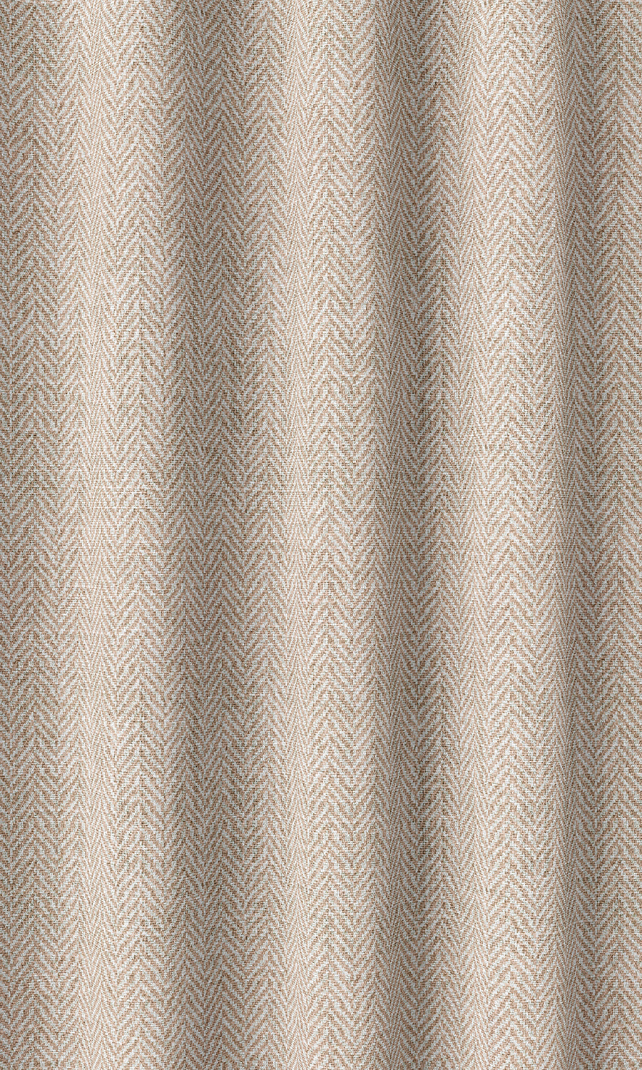 Herringbone Home Décor Fabric By the Metre (Blush Pink/ White)