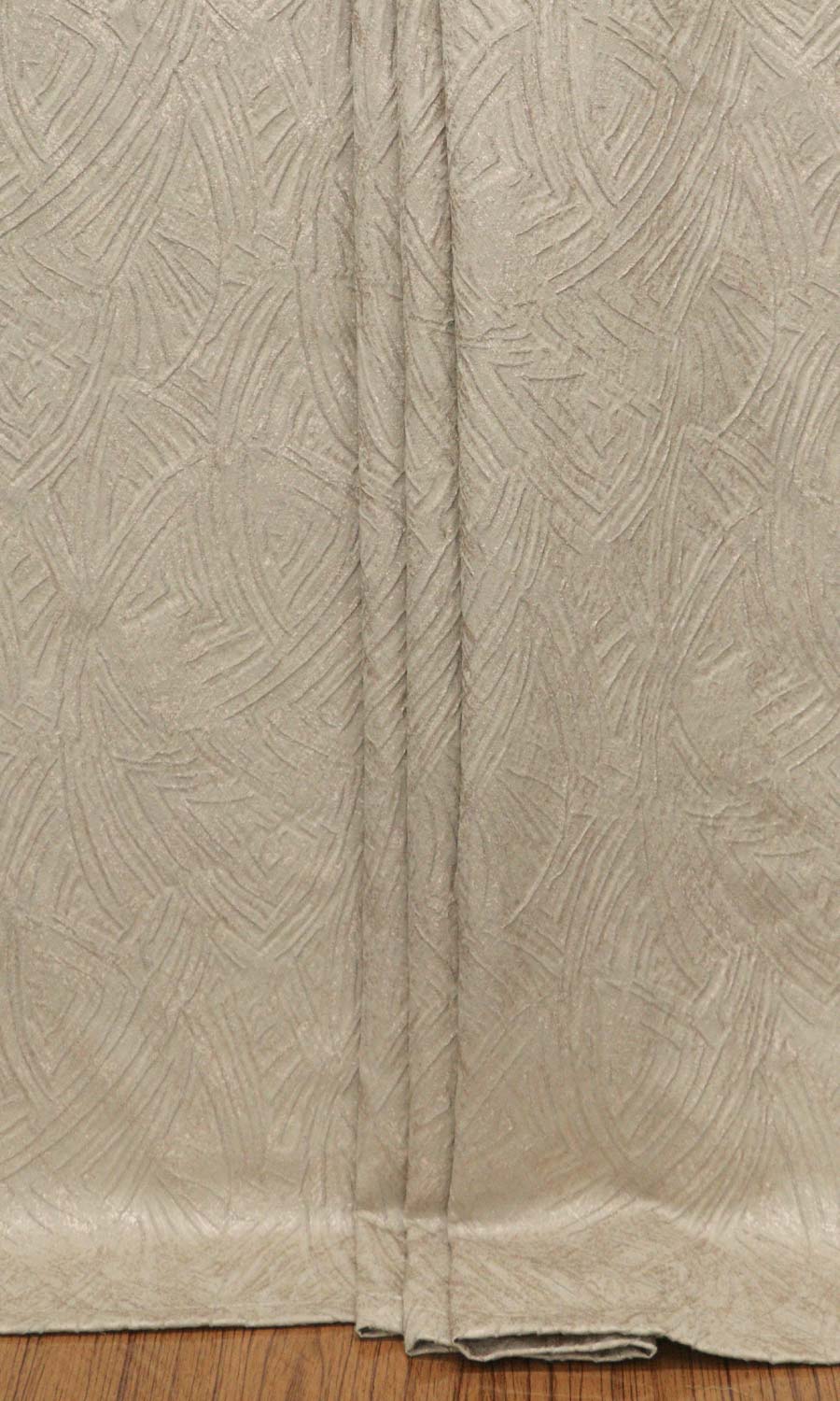 Self-Patterned Poly-Cotton Home Textile Fabric Material By the Yard (Caramel Brown)