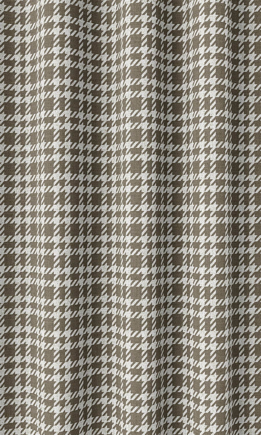 Check Patterned Home Décor Fabric By the Metre (Cedar Brown)