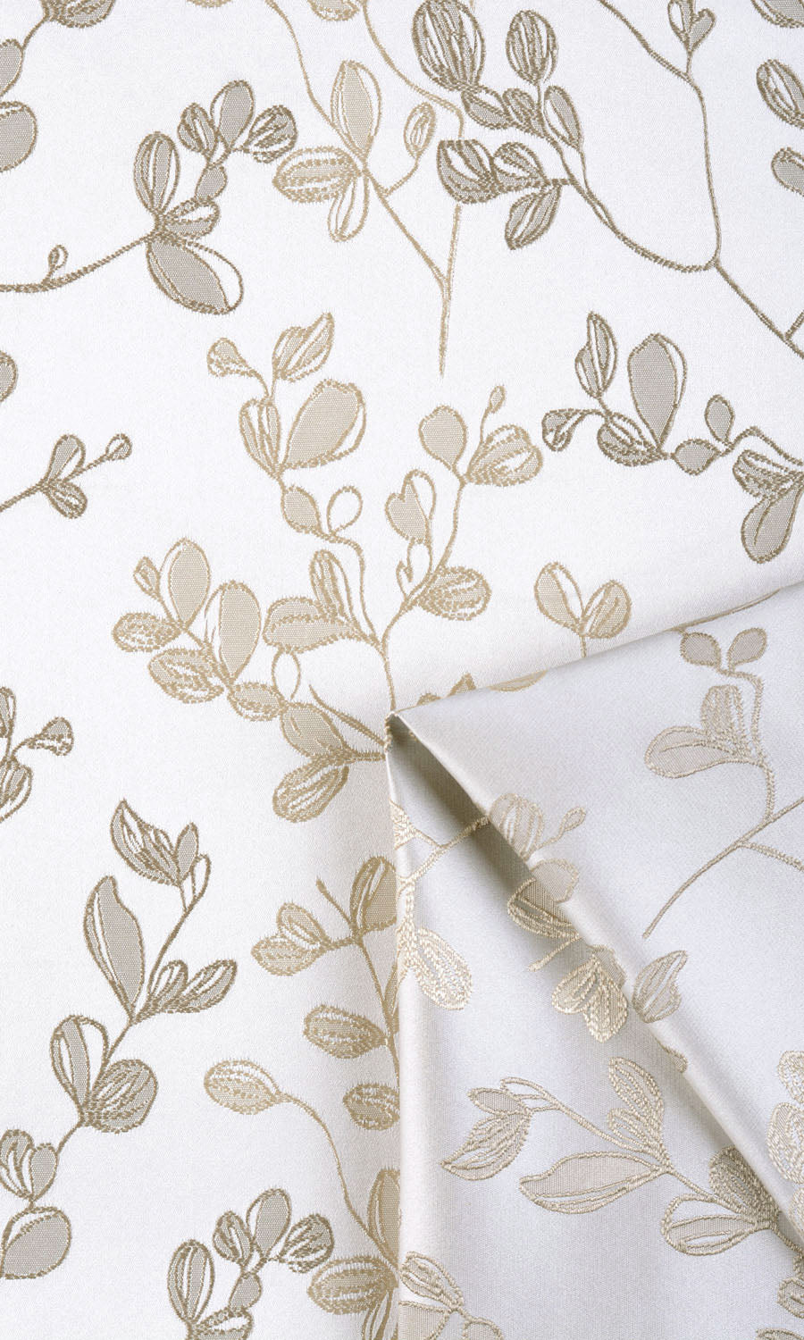 Floral Home Décor Fabric Sample (Cream/ Beige)