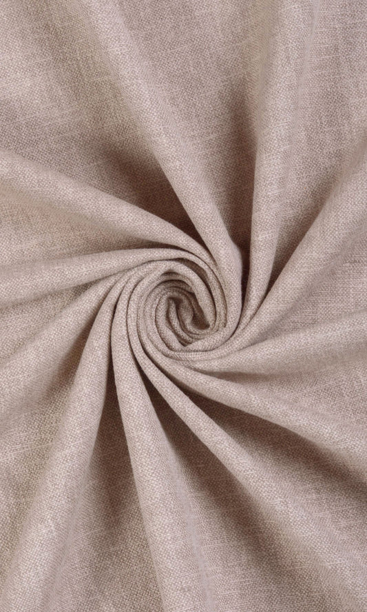 Linen Blend Home Décor Fabric By the Yard (Pale Beige)