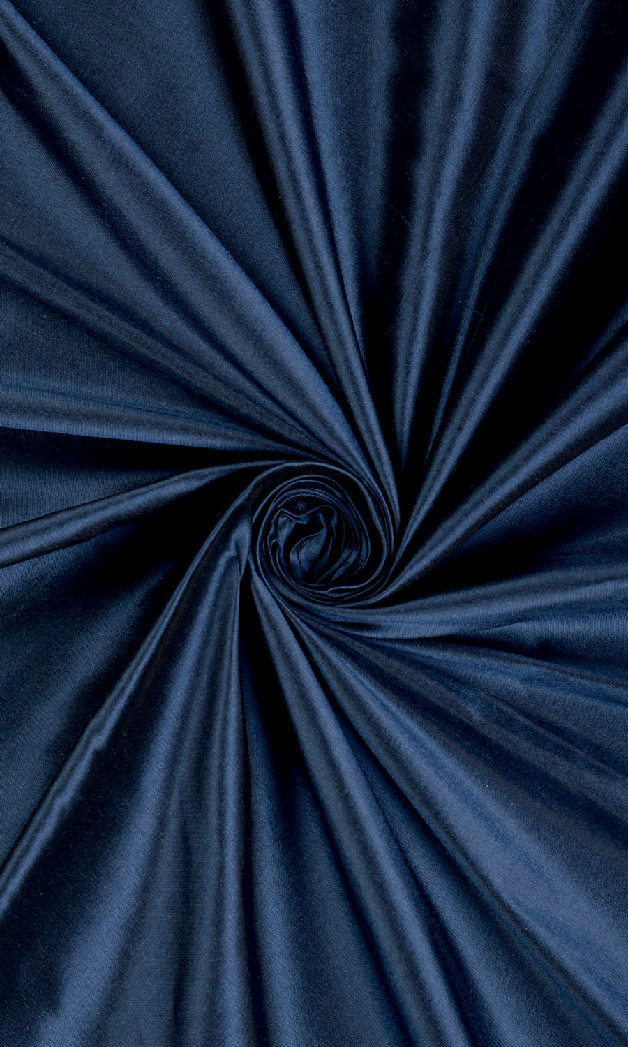 Shantung Silk Home Décor Fabric By the Yard (Midnight Blue/ Navy)