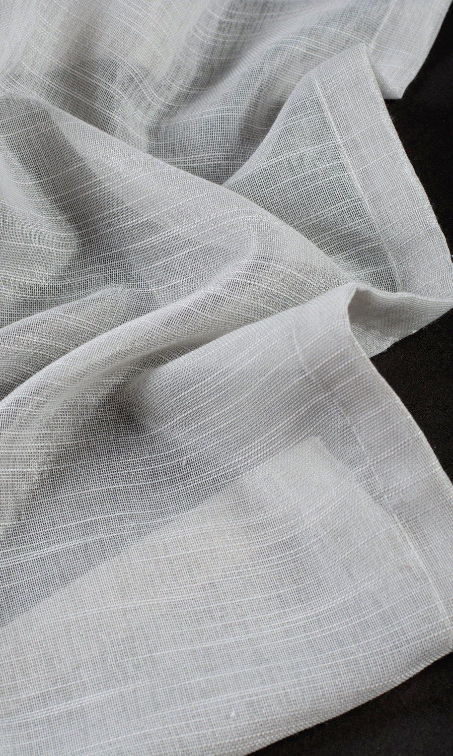 Plain Sheer Home Décor Fabric By the Yard (Light Gray)