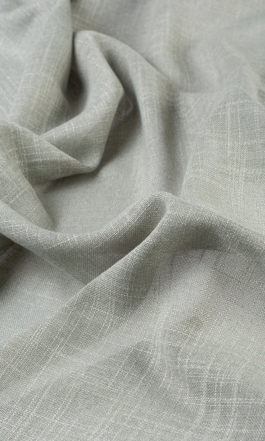 Textured Sheer Home Décor Fabric By the Yard (Green-Grey)