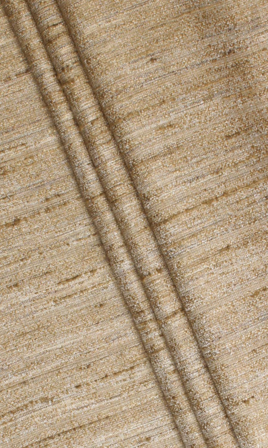 Faux Silk Textured Home Décor Fabric By the Yard (Golden Beige)