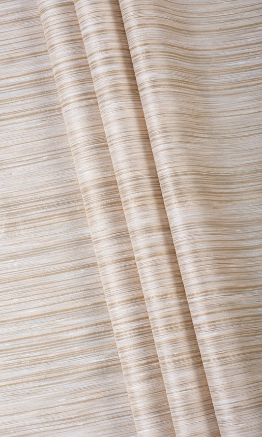 Faux Silk Home Décor Fabric By the Yard (Sand Beige)