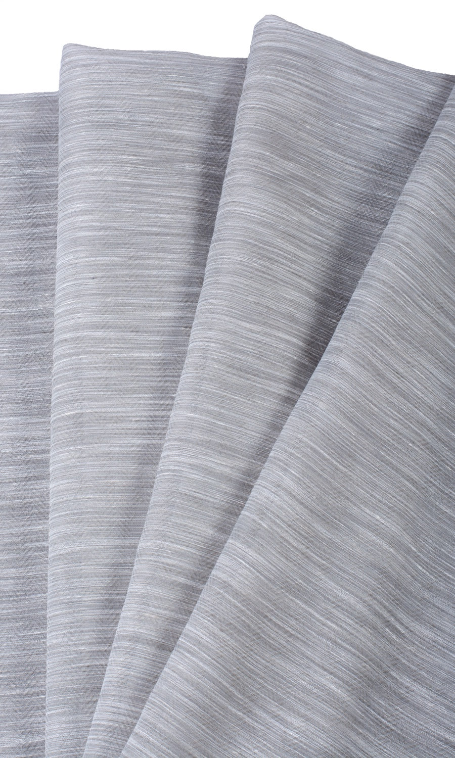 Textured Sheer Fabric By the Yard for Curtains & Drapes (Heather Gray)