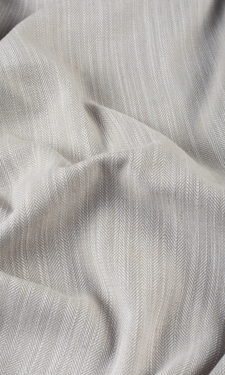 Textured Linen Blend Fabric By the Yard for Curtains & Drapes (Warm Gray-Brown)