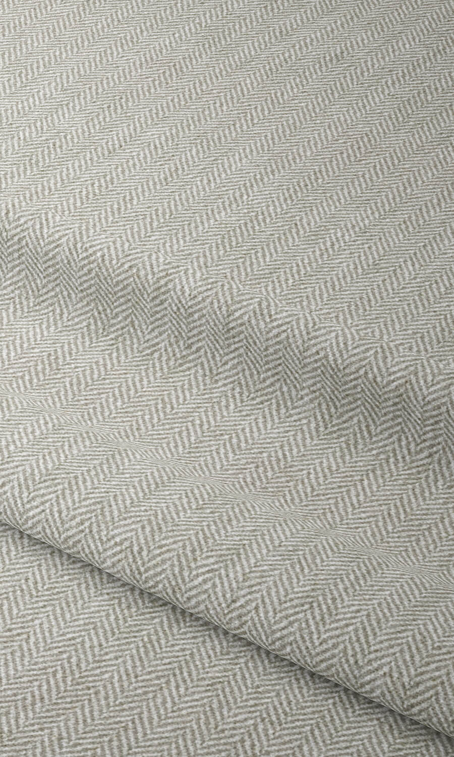 Herringbone Textured Home Textile Fabric Material By the Yard (Grey)