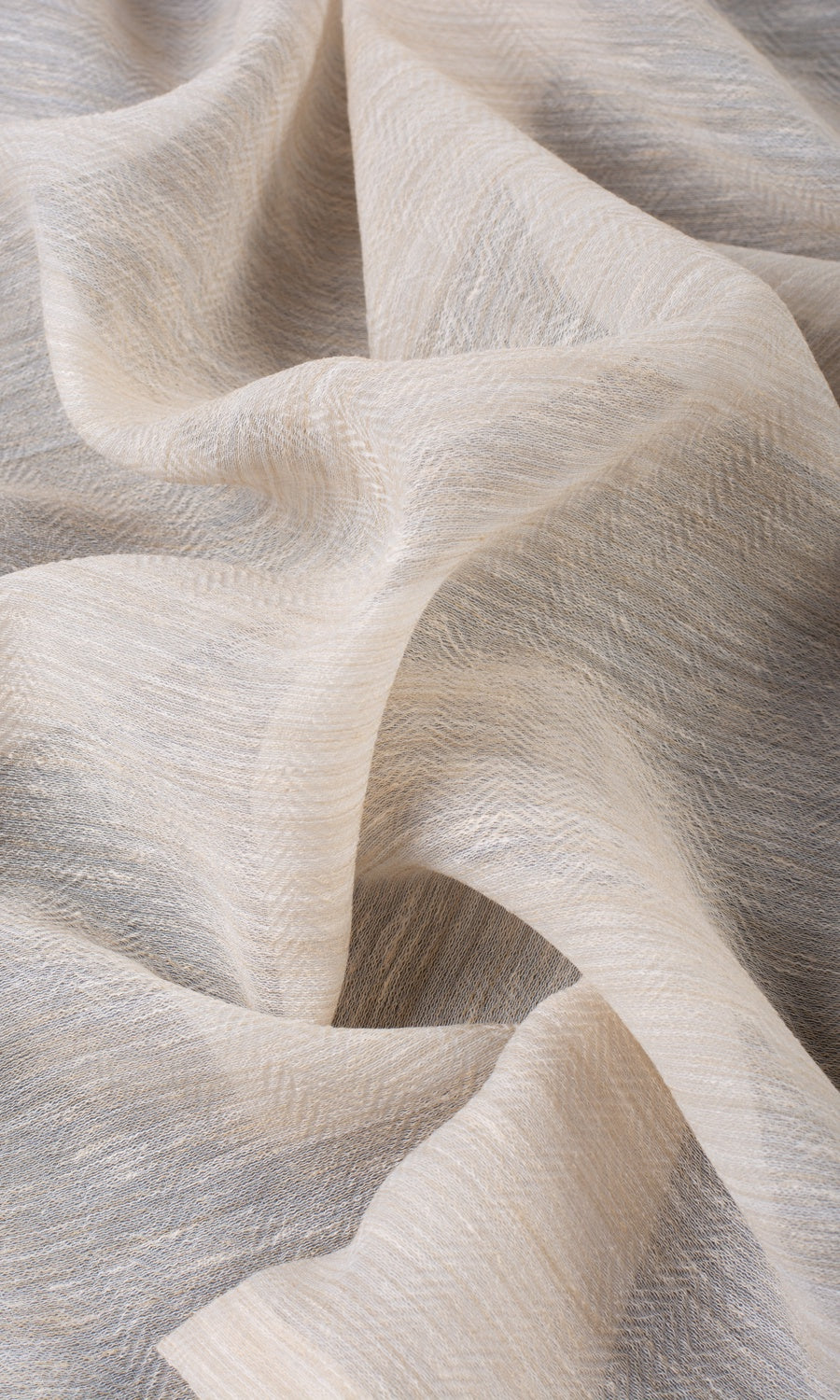 Sheer Home Décor Fabric By the Yard (Pale Beige)