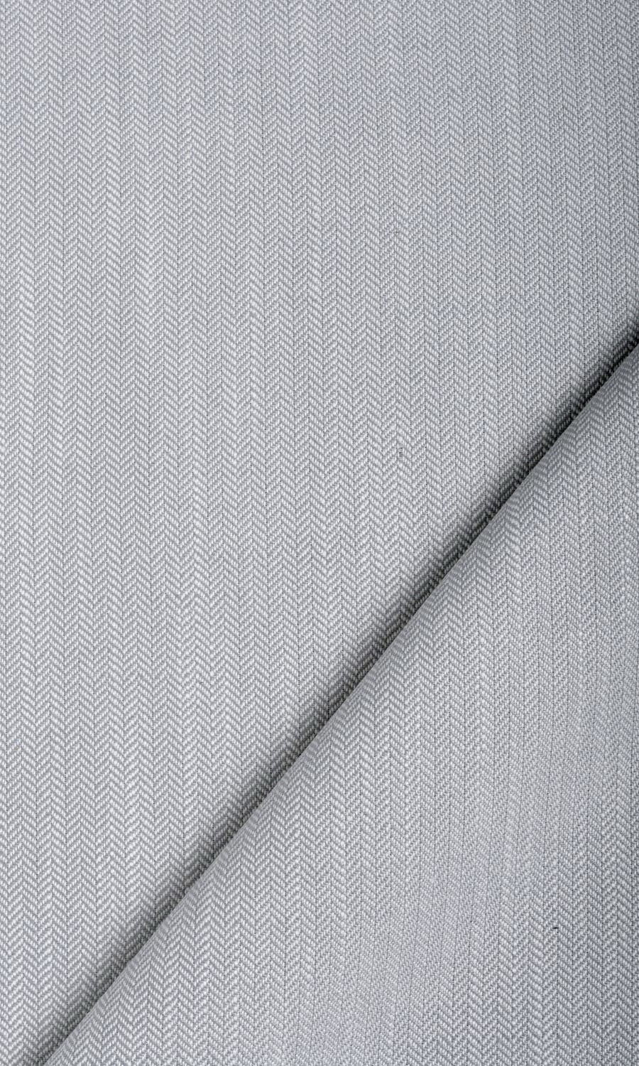 Herringbone Textured Free Fabric Material Sample (Silver Grey)