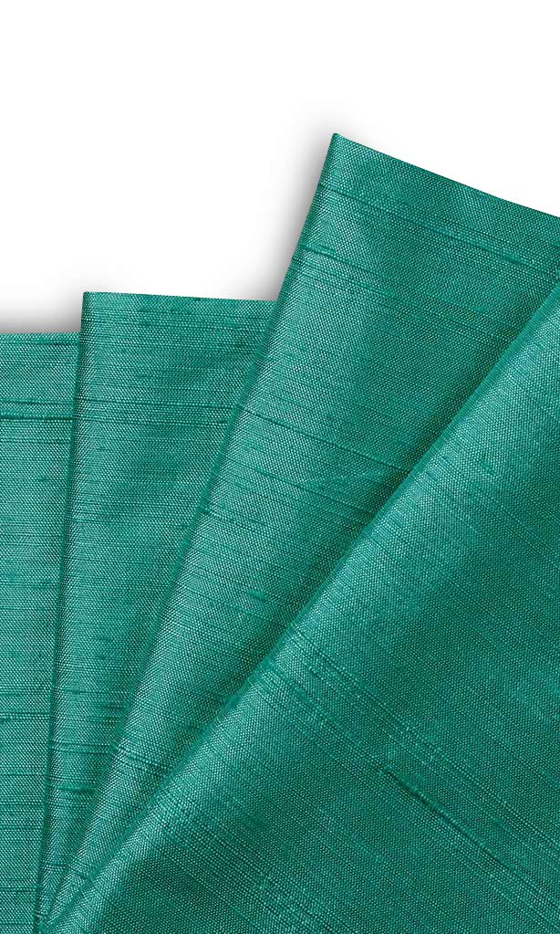 Dupioni Silk Window Treatments Fabric By the Yard (Seafoam Green/ Blue)
