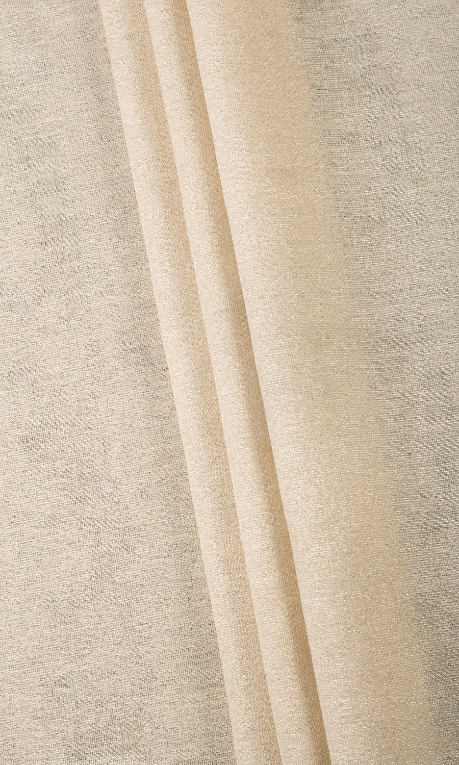 Plain Semi-Sheer Home Textile Fabric Material By the Yard (Pale Beige)