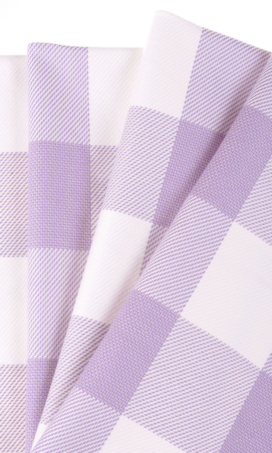 Buffalo Plaid Fabric Material By the Yard (Pale Purple/ White)