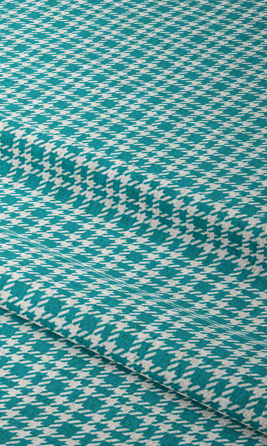Modern Check Print Home Textile Fabric Material Sample (Pacific Blue)