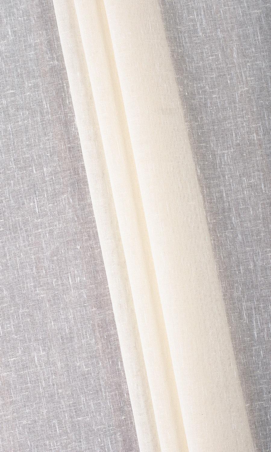 Plain Sheer Home Textile Fabric Material By the Yard (Ivory)