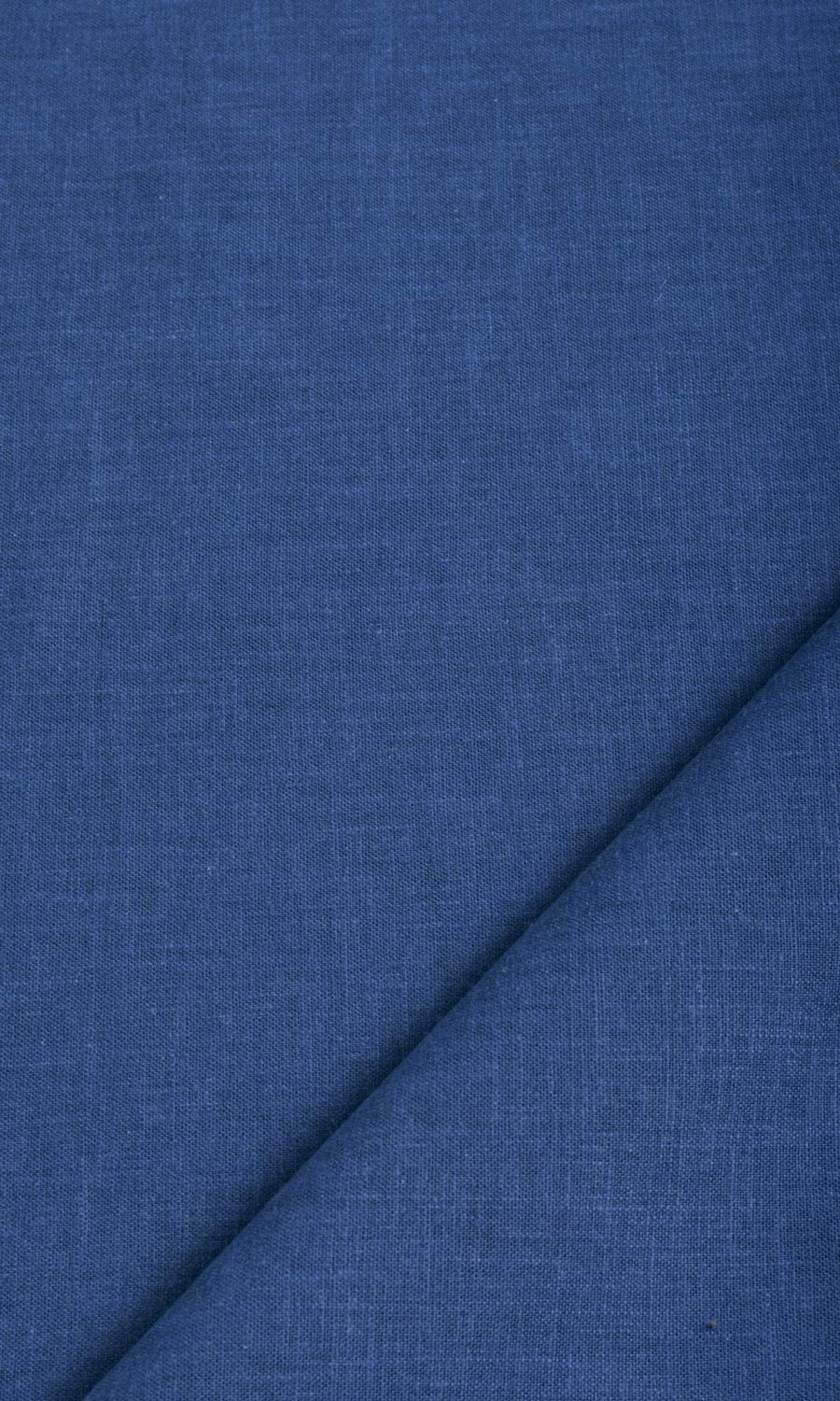 Poly-Cotton Blend Home Textile Fabric Material Sample (Cobalt)