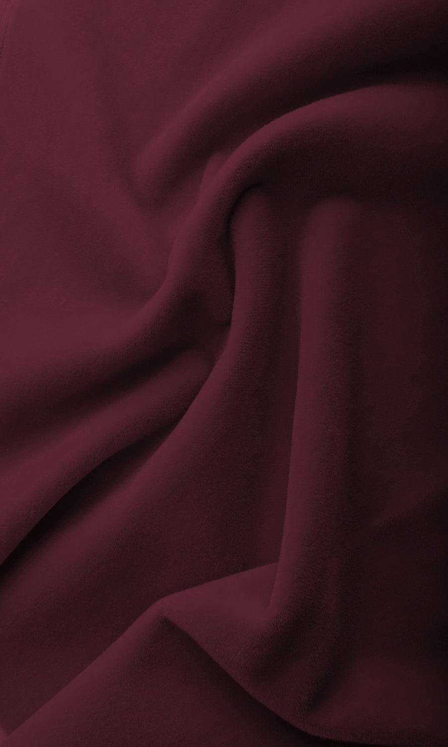 Velvet Home Textile Fabric Material By the Yard (Burgundy Red)