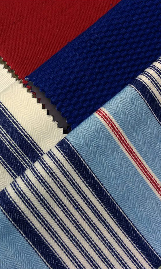 Cotton Window Treatments Fabric Sample (Blue)
