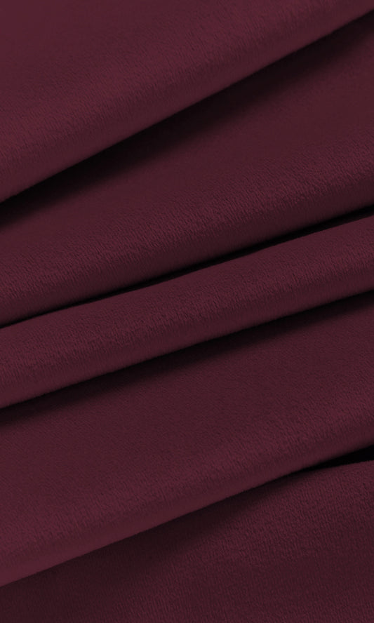 Velvet Home Décor Fabric By the Yard (Burgundy Red)