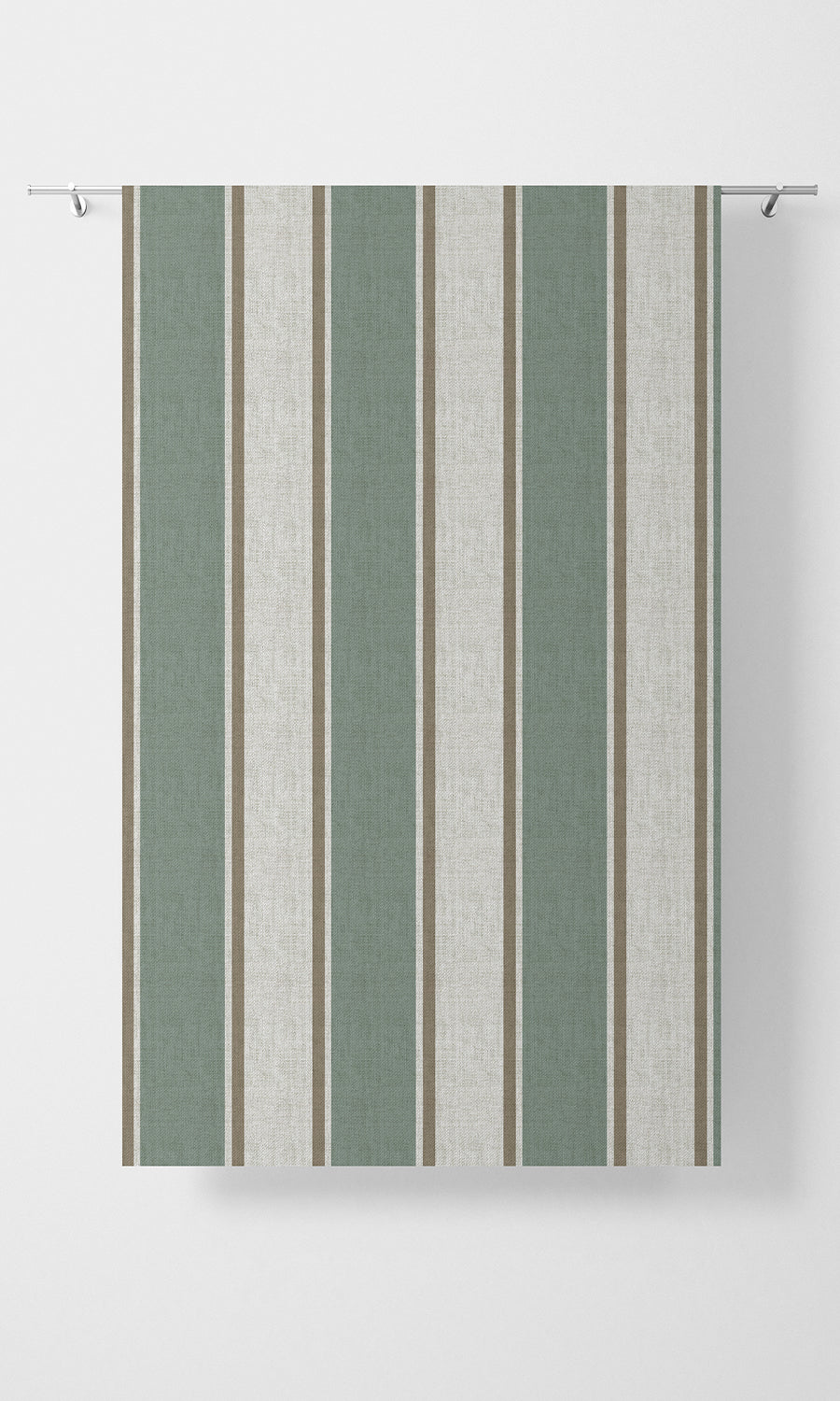 Striped Home Textile Fabric Material By the Yard (Blue/ Brown/ White)