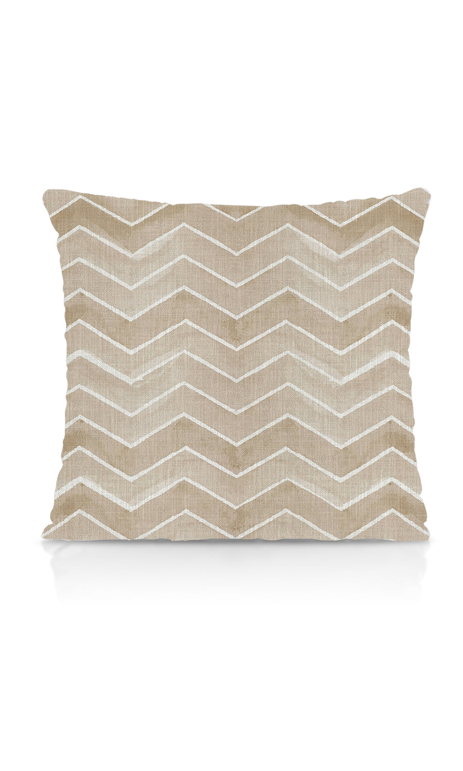 Chevron Print Home Textile Fabric Material By the Metre (Eggshell White/ Pale Brown)