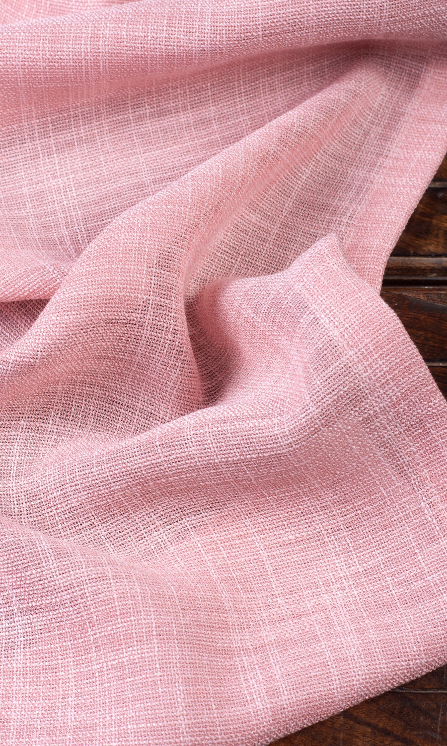 Textured Sheer Home Textile Fabric Material By the Yard (Pink)