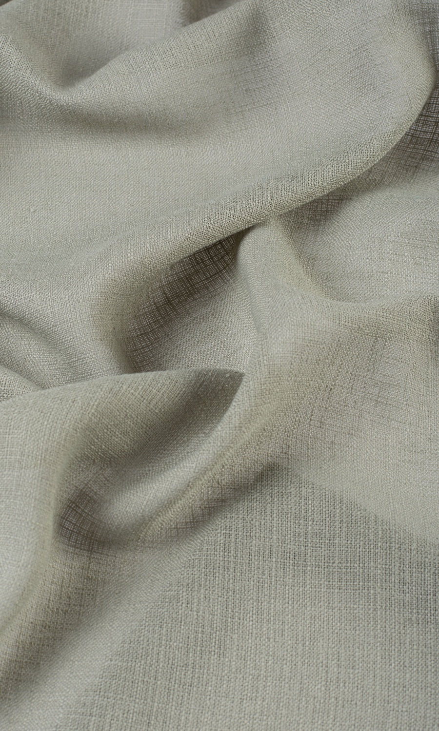 Textured Sheer Fabric By the Yard for Curtains & Drapes (Grey-Green)