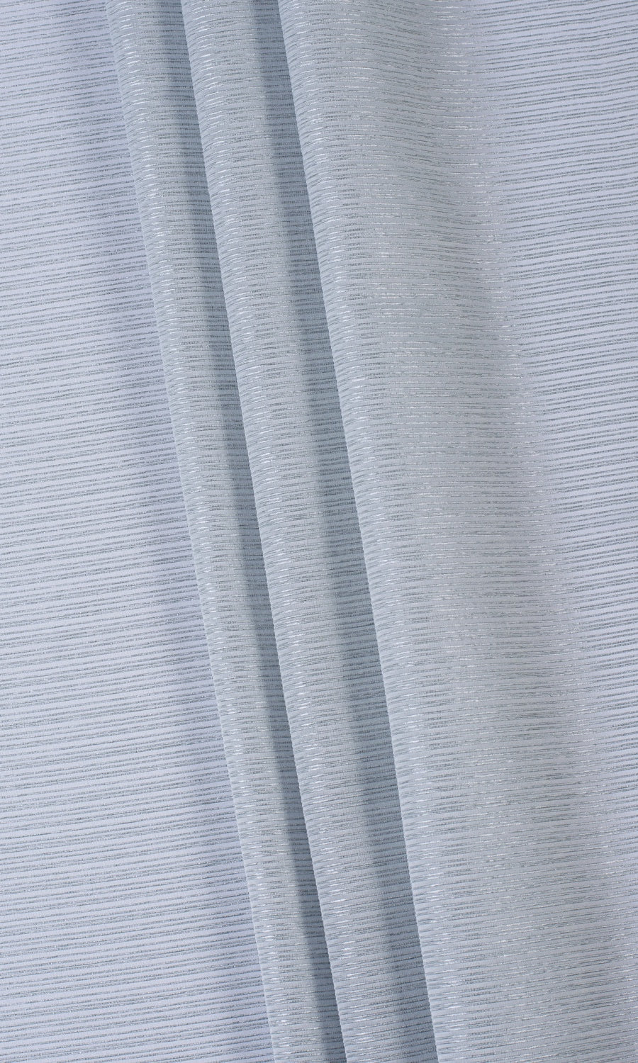 Striped Sheer Free Fabric Material Sample (Periwinkle Gray)
