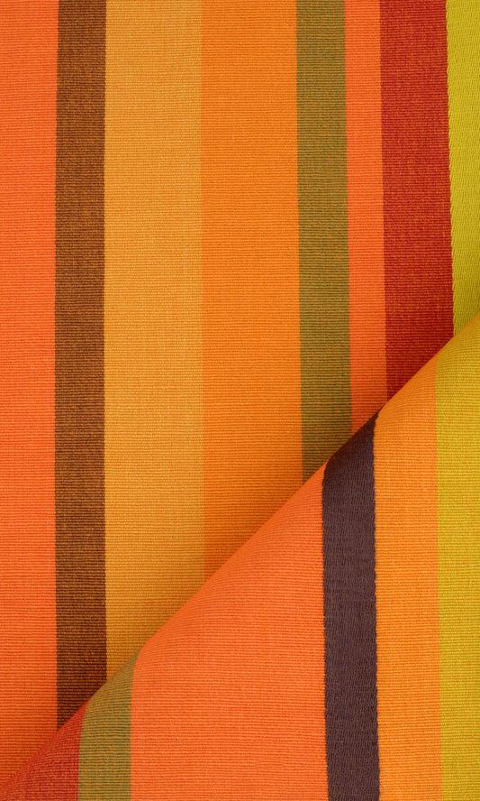 Cotton Home Décor Fabric By the Yard (Orange)