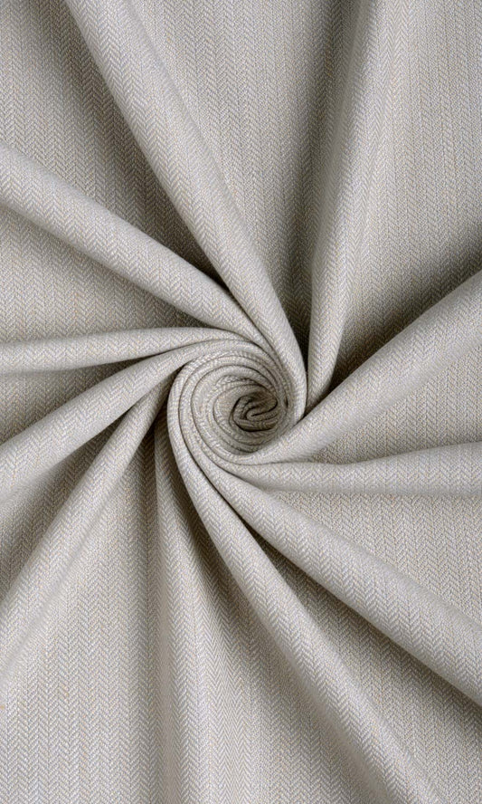 Herringbone Textured Home Décor Fabric By the Yard (Pale Grey)