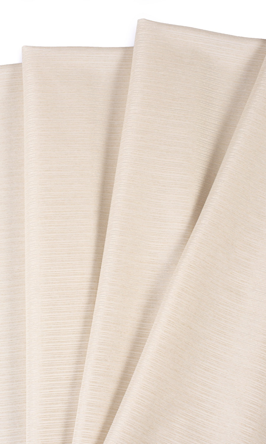 Striped Sheer Fabric Material By the Yard (Champagne Beige)