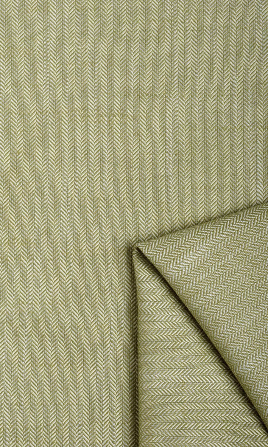 Herringbone Textured Fabric Material By the Yard (Olive Green)
